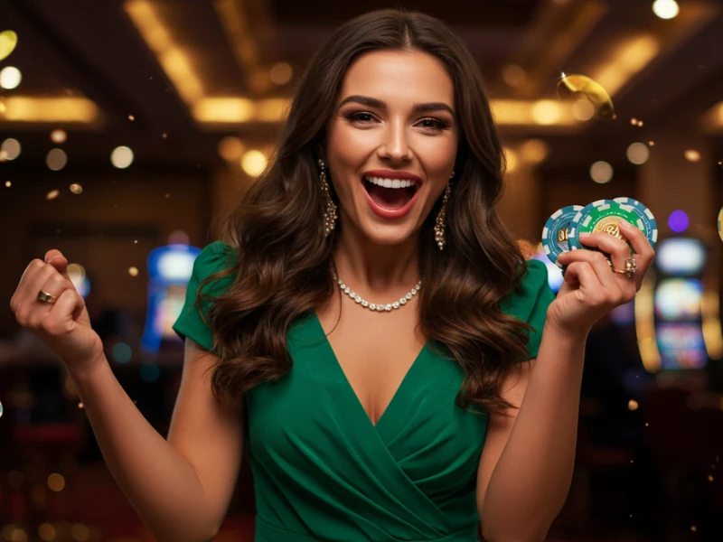 Woman celebrates big casino win after lucky 88 login registration
