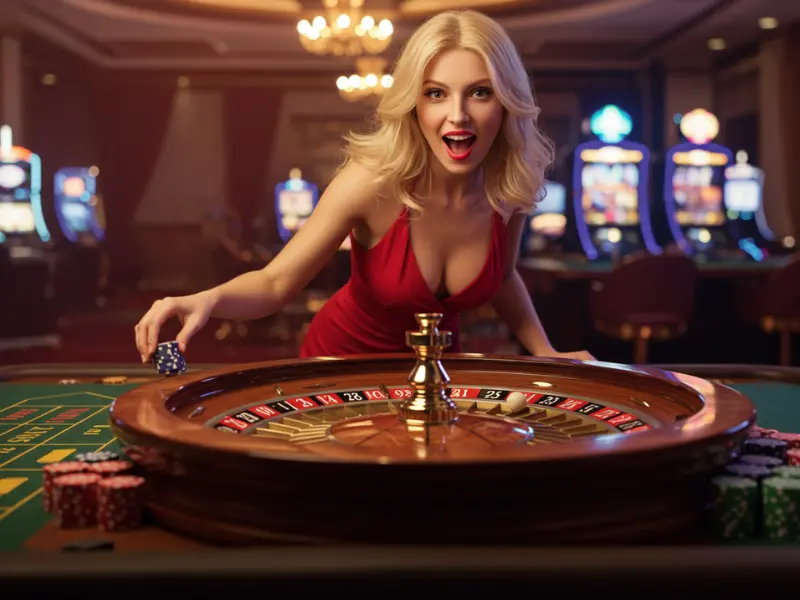 Confident woman arriving for an evening of casino games at www pagcor portal ph.