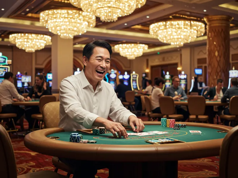 poker gameplay scene using pusoy go free chips at the table