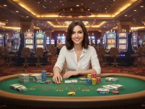 live baccarat table gameplay in winfinity real money games