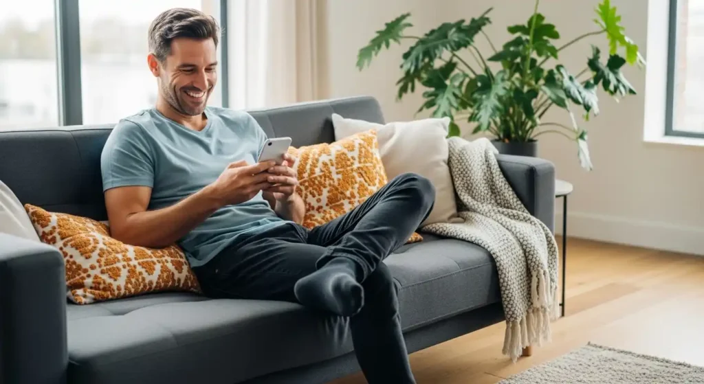 ace super ph casino man playing online casino on phone buenas casino