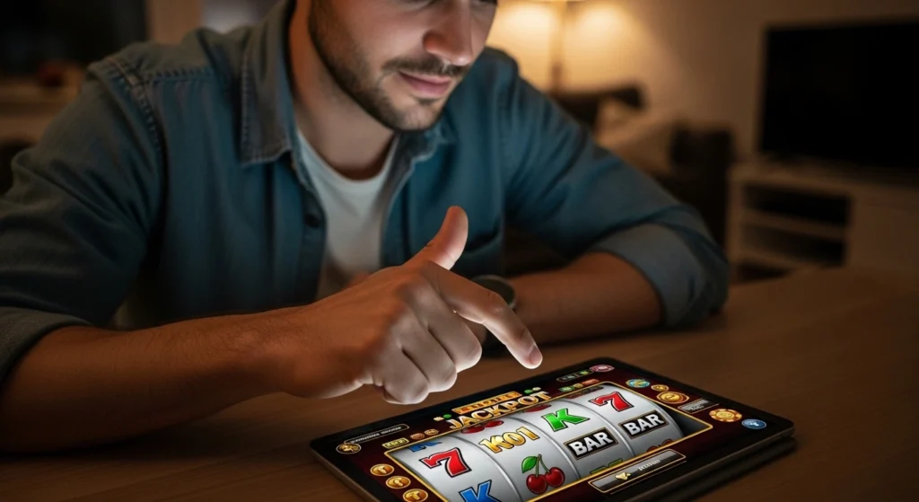 betso88 online casino gamer taps buttons on slots buenas casino