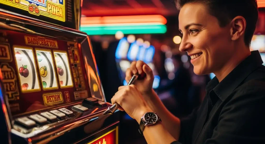 betso88 online casino person pulls slot machine lever buenas casino