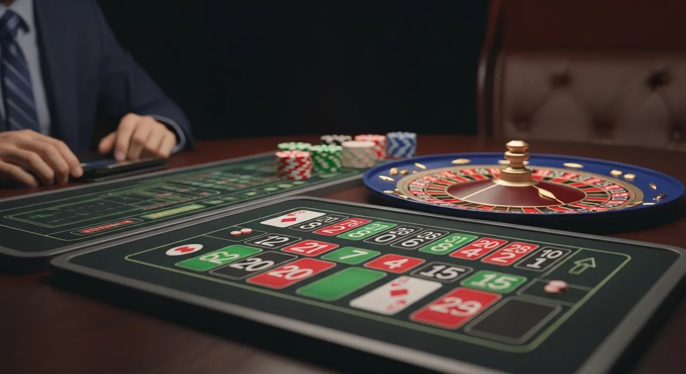 gamezone casino platform online roulette spinning as person watches closely