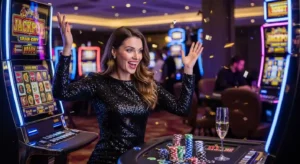 phlove online casino woman happily winning casino game buenas casino